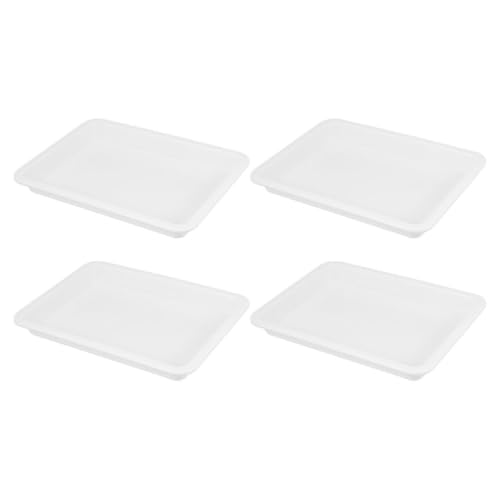 Laboratory Tray Plastic Leakproof Acid Resistant 4 Pack