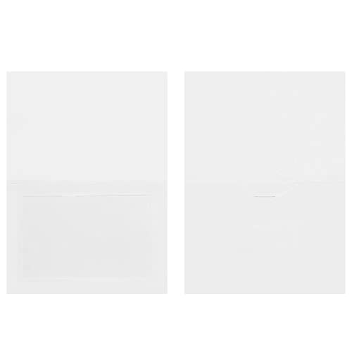 Best Paper Greetings 48 Pack Photo Frame Cards 4 x 6 inch with Matching Envelopes, Blank Paper Picture Holder Cards for DIY Birthday & Anniversary Photo Greetings