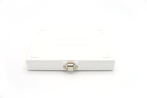 Heathrow Scientific HD15994E White Cork Lined 100 Place Microscope Slide Box, 8.25" Length x 7" Width x 1.3" Height