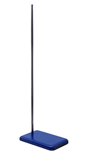 EISCO 500mL Dropping Funnel with Laboratory Support Stand - Includes Glass Dropping Funnel, 3.75 lb Metal Retort Base & Rod, Clamp with Bosshead