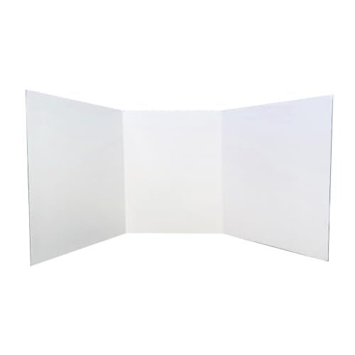 Tri-Fold Project Board 14 x 33 - color: White, size: 14" x 33", 1 Pack