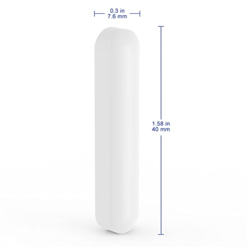 Labasics 5-Pack Magnetic Stir Bars, 40 mm PTFE-Coated Stirring Bars for Laboratory Mixers, White Stirring Rods for Stirrers - size: 40 mm
