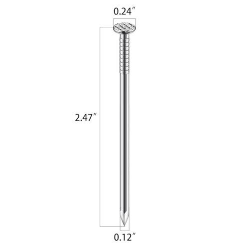 Wensilon (55 pcs)2-1/2 inch Stainless Steel 304 Nails, Hanging Nails, Wall Nails, Dowels, Long Nails - color: Ss, size: 2-1/2