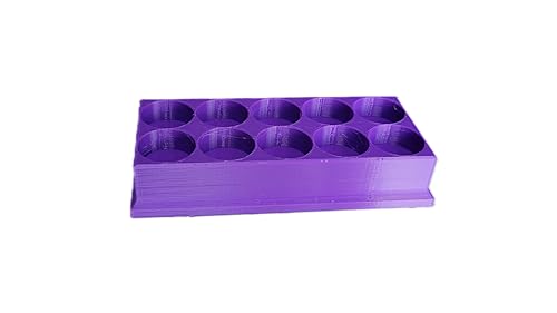 Znet3D Eye Drop Bottles Organizer & Storage – 10-Slot Holder (Purple) - color: Purple