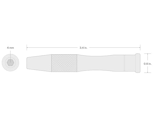 TEKTON 4 mm Magnetic Bit Driver | DBA20000 - style: 4 mm Magnetic Bit Driver