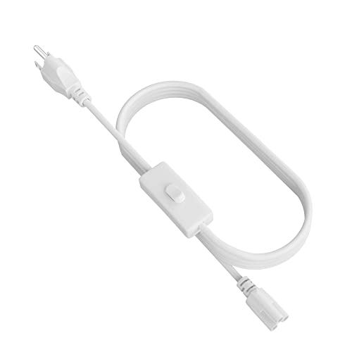 SHOPLED 5FT Plug Power Cord with Switch for T5 T8 LED Shop Lights - color: 5FT Plug With Switch