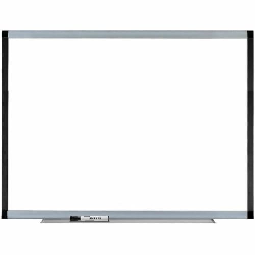 Lorell Magnetic Dry-Erase Board with Grid Lines, 4 by 3-Feet, Silver/Ebony