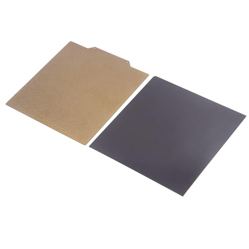 510x510mm Double Sided PEI Build Plate, Magnetic Flexible Spring Steel Heated Bed Platform, Matte Finish 3D Printer Build Surface Compatible with PLA ABS PETG TPU