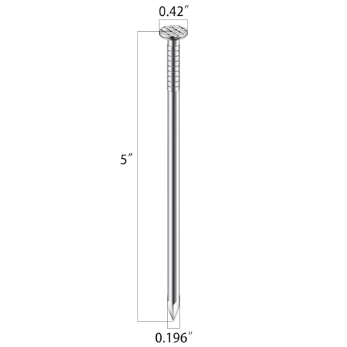 Wensilon (9 pcs)5 inch Stainless Steel 304 Nails, Hanging Nails, Wall Nails, Dowels, Long Nails - color: Ss, size: 5