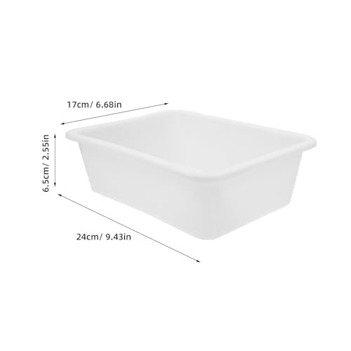 Plastic Lab Tray Chemical Reagent Tray White 24 X 17 X 6.5 cm - size: 23.50X17.50X7.00CM