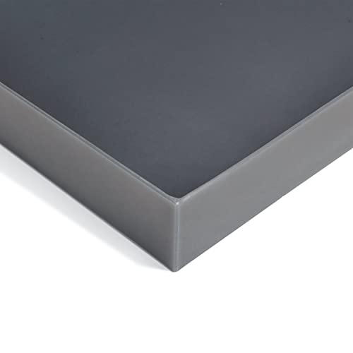 PIG Poly Utility Tray | Plastic Tray | 3.27 Gallon Sump Capacity | 17" W x 24" L x 2.25" H | Gray | PMB30612 - size: 17" x 2.3" x 24"