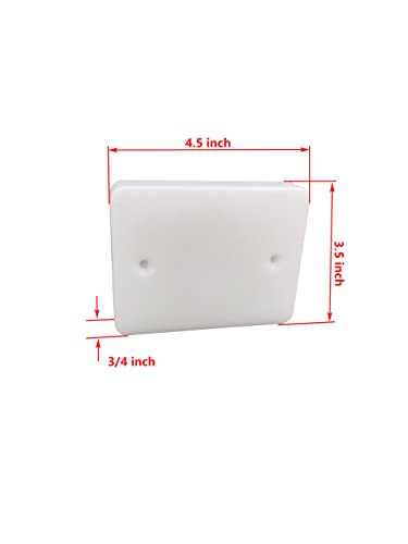 Brocraft Resistant Marine-Grade Boat Transducer Mounting Plate Hardware Kit/Transducer Mounting Board - style: White And without Spray Shield