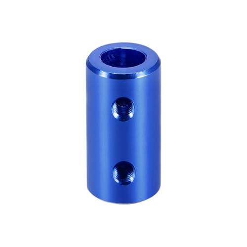 uxcell 6mm to 6mm Bore Rigid Coupling Set Screw L20XD10 Aluminum Alloy,Shaft Coupler Connector,Motor Accessories,Light Blue - size: 6mm to 6mm