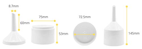 Eisco Buchner Funnel, PP, 7.5cm, 5-6cm Filter Paper, 2 Parts, Autoclavable