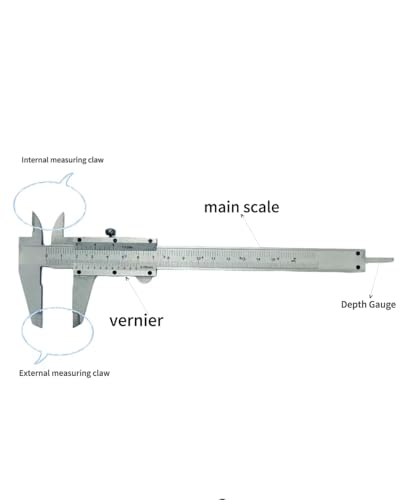 WF Vernier Scale Metric and Inch Measurements Stainless Steel Construction Micrometer Calipers Measuring Tool 6 '' Non Digital Calipers