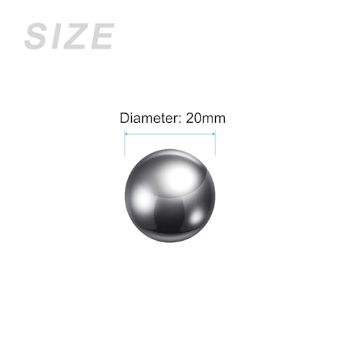 METALLIXITY 2pcs Precision Balls 20mm 304 Stainless Steel Bearing Balls - size: 20mm