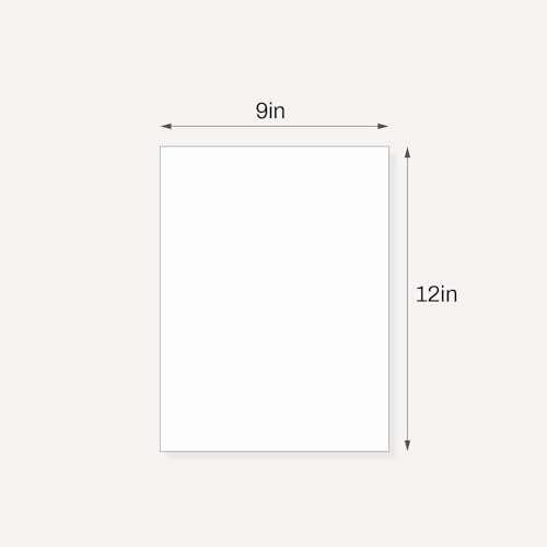 Somime 10 Pack Backing Boards, 9x12 Acid-Free Uncut White Mat Boards - size: 9X12