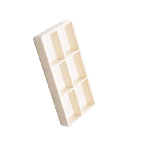 AmeiCan Goods 2/Pcs Dental Autoclavable Cabiet Tay #20 Plastic 6 Compartment Organizer Tray to Organize disc, Wheels, Stones and ect. 8"L x 4"W x 1"H (White) - color: White