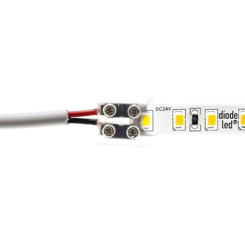 Diode LED Diode DI-TB8-CONN-TTW-1 LED Tape Light Terminal Block Connector, Screw Down, 8MM (Tape-to-Wire)