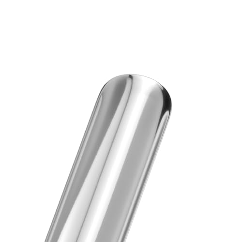 QWORK Lab Scoop Spatula, 12 Pcs 6 Inch Stainless Steel Lab Spatula Bead Scoop with Rounded & Pointed Ends for Mixing Powders Pastes