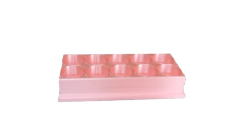 Znet3D Eye Drop Bottles Organizer & Storage – 10-Slot Holder (Pink) - color: Pink