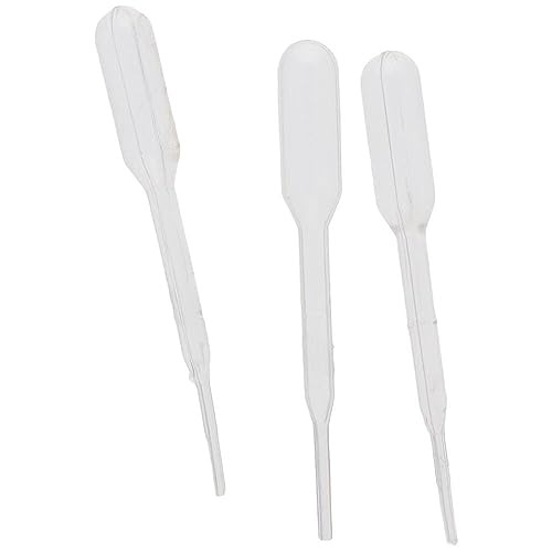 1000 Pieces 0.2 ml Transfer Pipettes with Graduations, Disposable Graduated Pipettes Disposable Dropper for Scientific Experiment, Essential Oils, Make up Tool