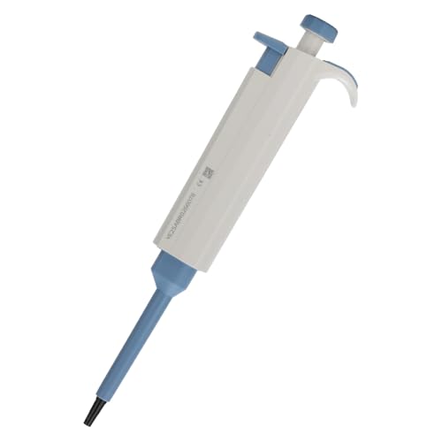 stonylab 10-100 μL Single Channel Adjustable Volume Pipette with Ejector, Ergonomic Design, for Laboratory Precise Liquid Handling - size: 10-100 μL