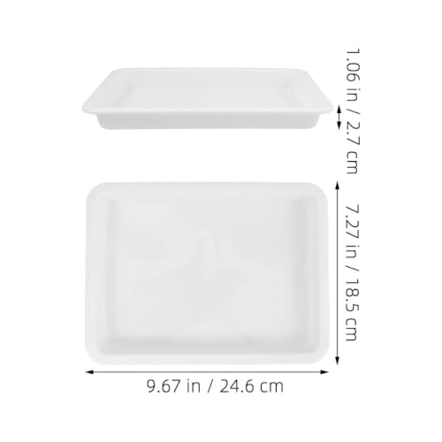 Laboratory Tray Plastic Leakproof Acid Resistant 4 Pack
