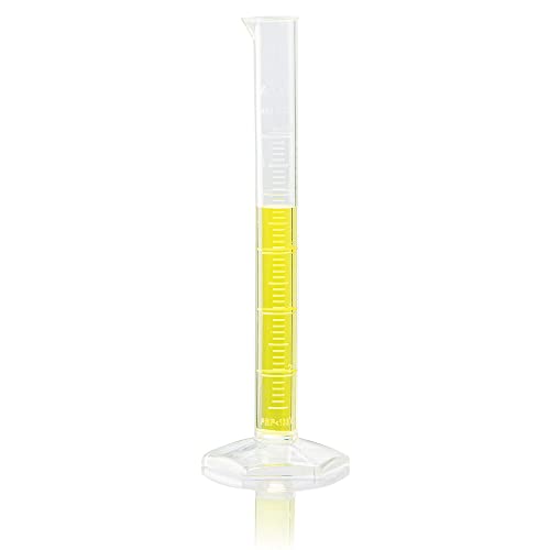 Globe Scientific 3705-10 Diamond Essentials PMP Graduated Measuring Cylinder, Class A, Tall Form, 10ml Capacity