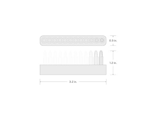 TEKTON 4 mm Security Bit Set with Rail, 12-Piece | DZZ92007 - style: 12-pc. Security Bit Set
