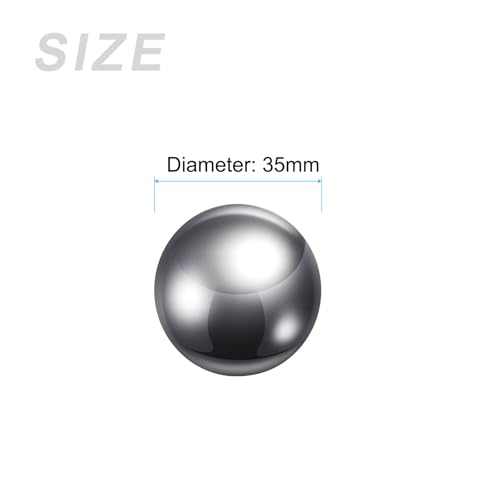 METALLIXITY 2pcs Precision Balls 35mm 304 Stainless Steel Bearing Balls - size: 35mm