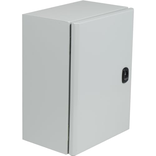Square D by Schneider Electric Spacial S3DC Metal Electrical Box for Indoor Use, Plain Door, Wall Mounted, Mounting Plate Not Included, 500 (H) x 400 (W) x 200 (D) mm