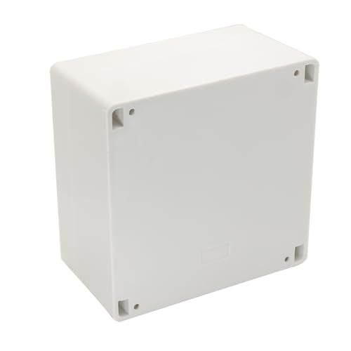 Project Box IP65 Waterproof Junction Box ABS Plastic Electrical Boxes DIY Electronic Project Case Power Enclosure White 6.30x6.30x3.54 inch (160 x 160 x90 mm) - color: White, size: 6.30"x6.30"x3.54"