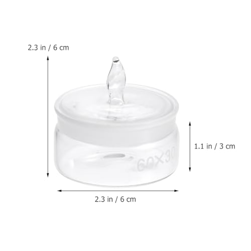 Hemobllo Weighing Bottle Pycnometer Bottle Chemistry Specific Gravity Scientific Glass Beaker Pycnometer Flask Glass Measuring Stopper Seal - size: Low Form - 60x30mm