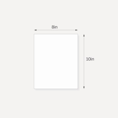 Somime 10 Pack Backing Boards, 8x10 Acid-Free Uncut White Mat Boards - size: 8X10