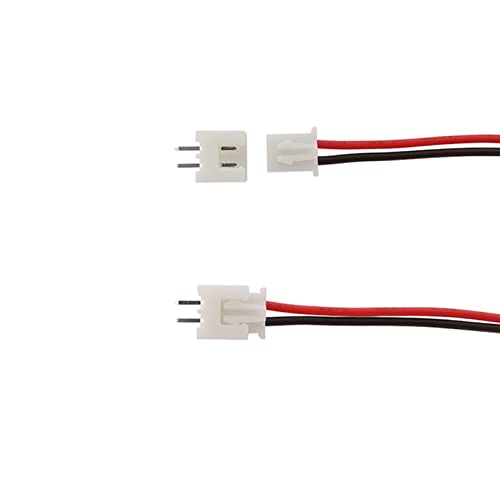 daier 20 Sets Jst Xh 2.54 2 Pin Connector Plug Male with 200mm Wire & Female Connector