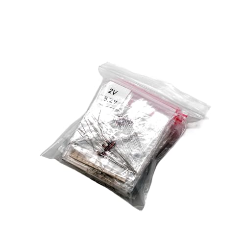 35 Values 0.5W Zener Diode Assorted Kit (2V 2.2V 2.4V 2.7V 3V 3.3V 3.6V 3.9V 4.3V 4.7V 5.1V 5.6V 6.2V 6.8V 7.5V 8.2V 9.1V 10V 11V 12V 13V 15V 16V 18V 20V 22V 24V 27V 30V 33V 36V 39V 43V 47V 51V)
