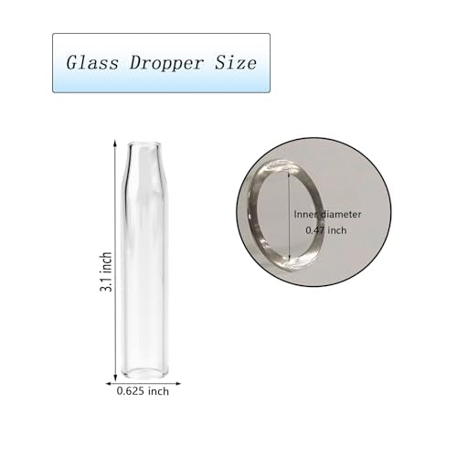 Glass Dropper Tube 5 Pack for L&K Sea Horse Lab Science Experiment