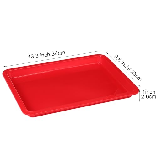 12 Pcs Plastic Art Trays Back to School Colorful Art Trays, Light Color - color: Light Color