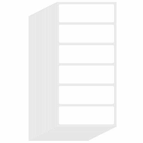 Hybsk 120 PCS Rectangle Removable Labels for Jars Containers Pantry Stickers- No Messy Residue After Use with Easy Write Surface (1 x 3 inch) - size: 1 x 3 inch