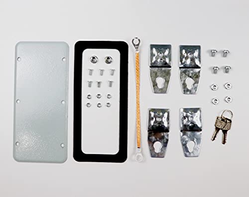Cold Rolled Steel Electrical Box 16'' x 16'' x 8'' Indoor/Outdoor Thick Electrical Enclosure Box with Mounting Plate IP66 Weatherproof Anti-Rust and Anti-Corrosion (16'' x 16'' x 8'') - size: 16'' x 16'' x 8''
