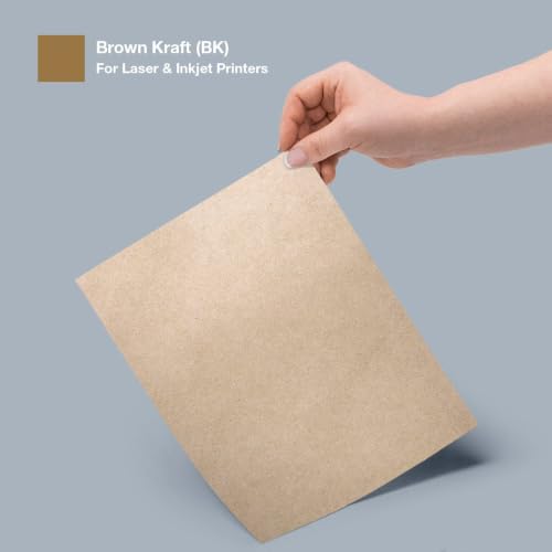 OnlineLabels 2" x 1" Rectangle Labels - Brown Kraft - 10 Sheets - size: 10 Sheet Pack