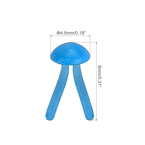 PATIKIL Brads for Paper Crafts, 150 Pcs Blue Metal Paper Fasteners Round Head Mini Brads Split Pins Paper Crafting Supplies for DIY Craft Project Scraping Book, 8 mm - color: Blue, size: 8mm