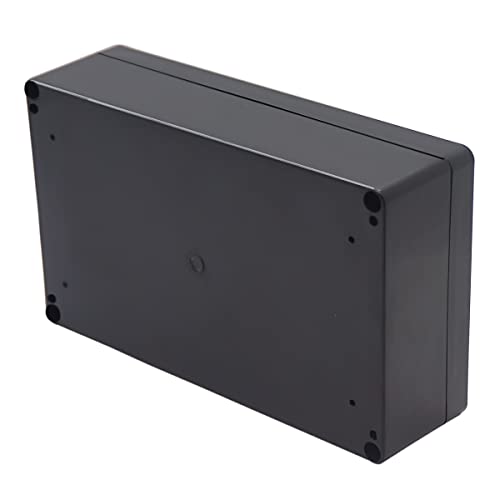 Project Box ABS Black Electrical Boxes IP65 Outdoor Waterproof Box Electronic Junction Box Power Enclosure with Cable Glands for DIY Project 7.87 x 4.72 x 2.2 inch (200x120x56mm) - size: 7.87"x4.72"x2.2"