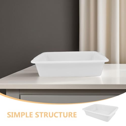 2 Tray Rectangular Plastic Tray 13.77 X 9.84 X 3.07 in Spill Containment for Chemical Experiments Lab Organization Storage and Classroom Use