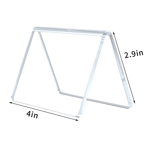 AITEE 10 Pack Acrylic Mini Chalkboard Signs Clear Tabletop Signs V-Shaped - style: V-Clear 10