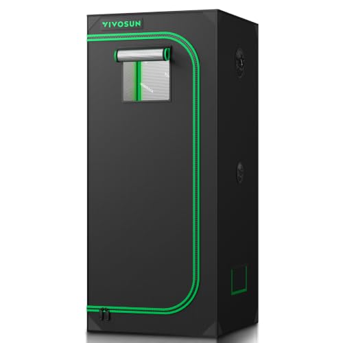 VIVOSUN 28"x28"x63"Grow Tent Extra Large 2x2 Indoor Grow Tents Lightproof - size: 28"x28"x63"