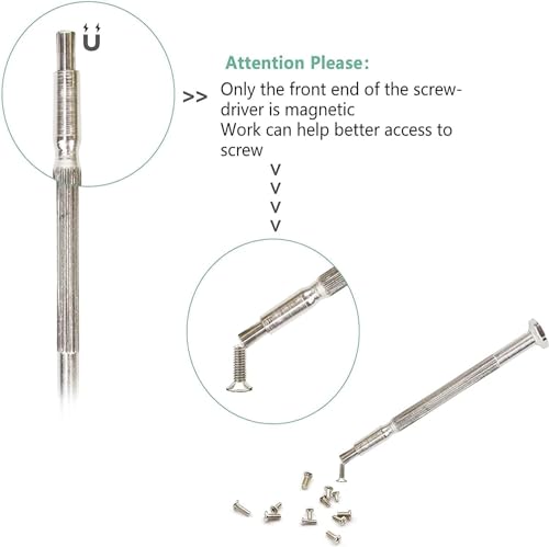11PCS Mini Precision Screwdriver Set for Eyeglasses, Watches & Electronics - size: 11 in 1