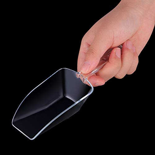 HESTYA 8 Pcs 8 Pcs Clear Plastic Scoop for Food Popcorn Candy, 6.7 Inch