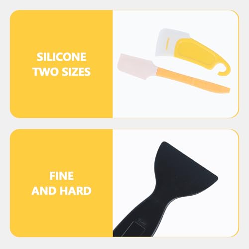 3D Resin Printer Accessories: 10Pcs Silicone Spatula & Plastic Scraper for Resin Cleaning and Film Protection